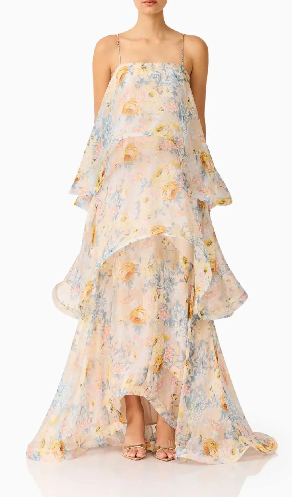 Lael Floral Printed Maxi Dress Flowering Girl