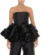 Montie Strapless Layered Ruffle Top