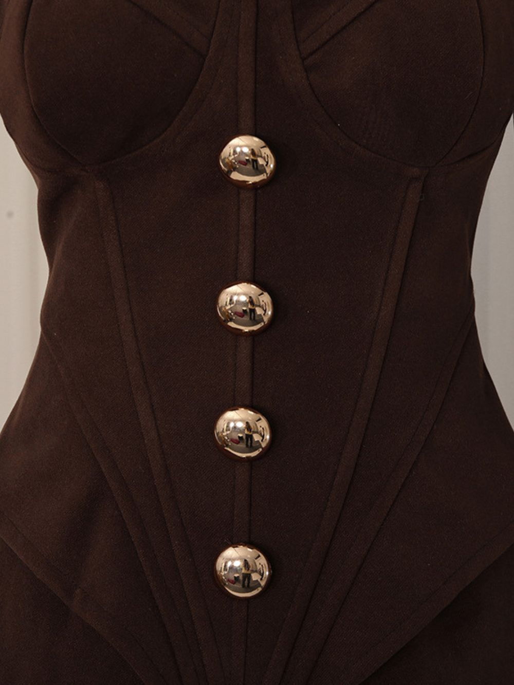Murray Coffee Corset Skirt Set