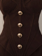 Murray Coffee Corset Skirt Set