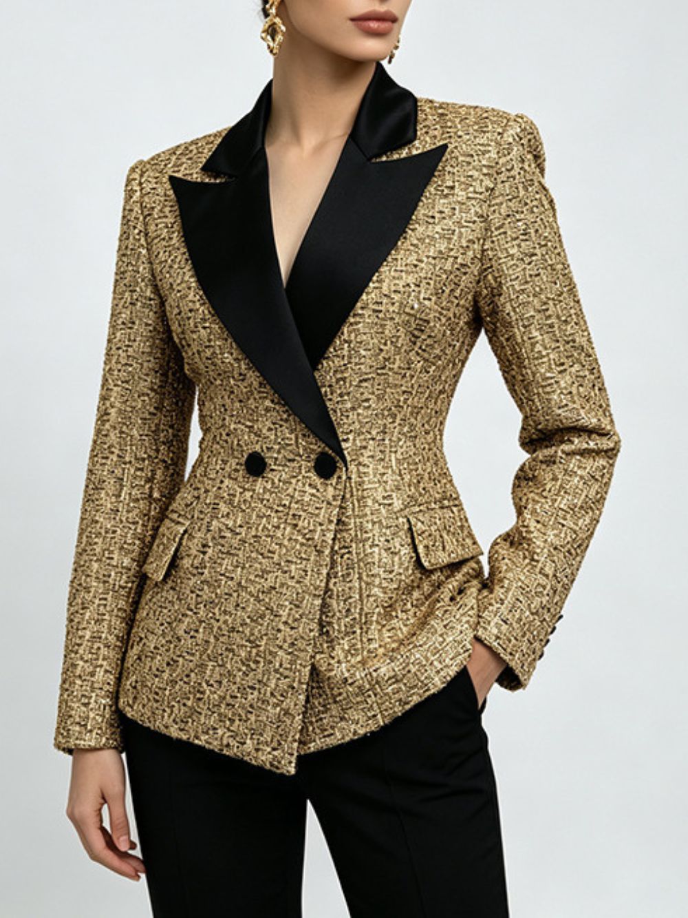 Miyu Gold Blazer