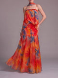 Myla Spaghetti Printed Maxi Dress