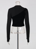Mishka Black Belt Top