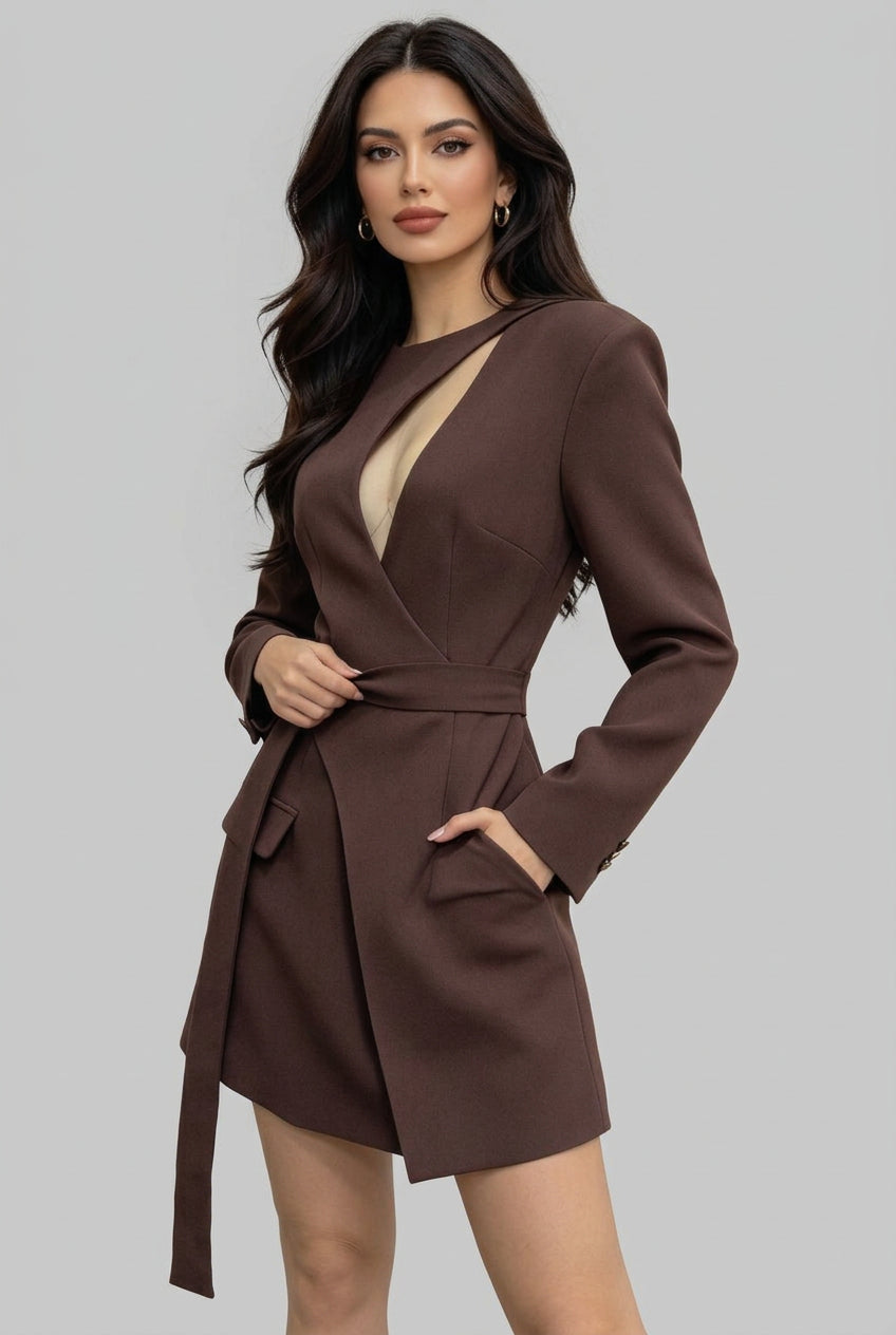 Muse Long Sleeve Blazer Dress