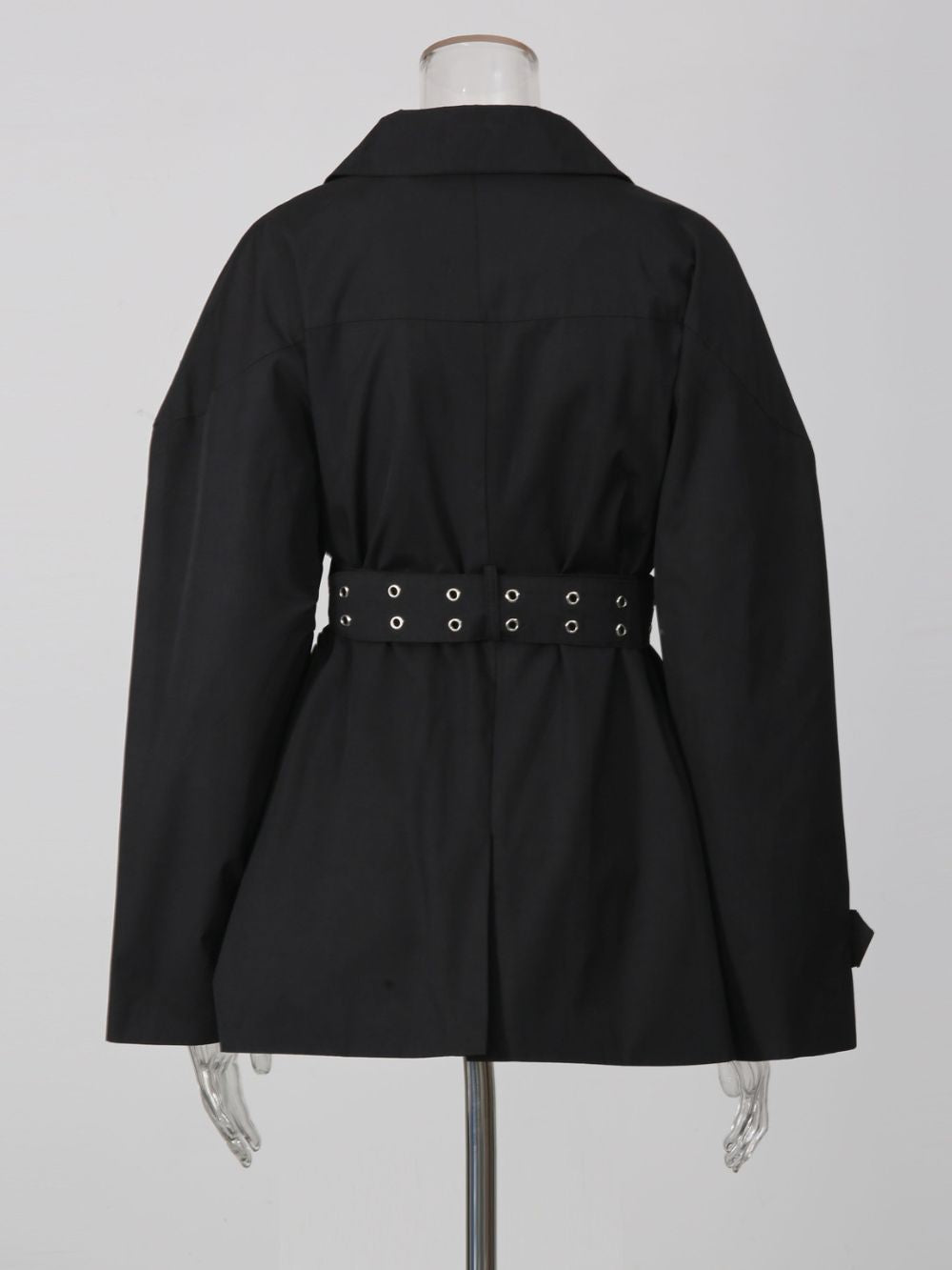 Mishell Black Belt Coat