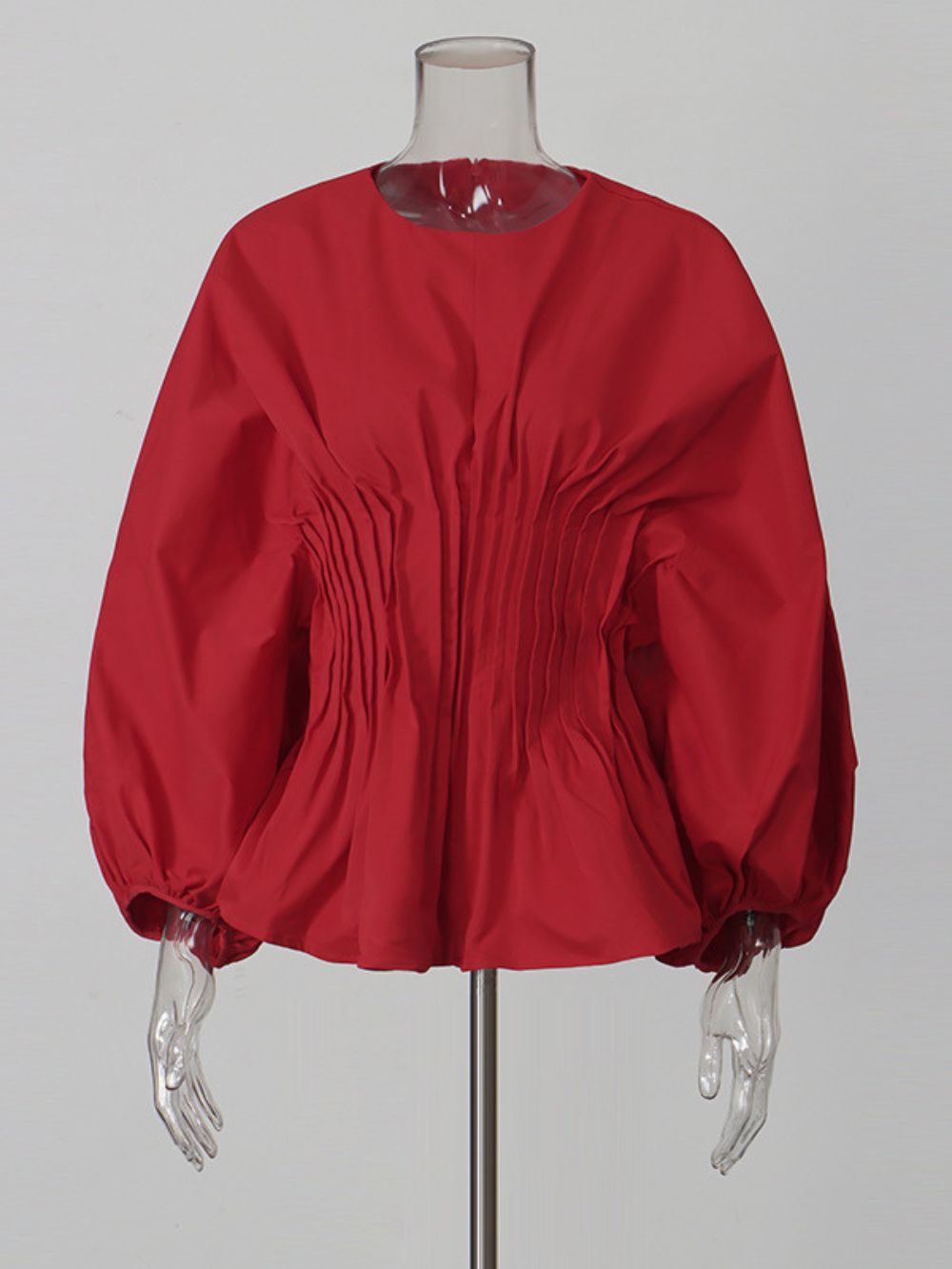 Monica Long Sleeve Pleated Top