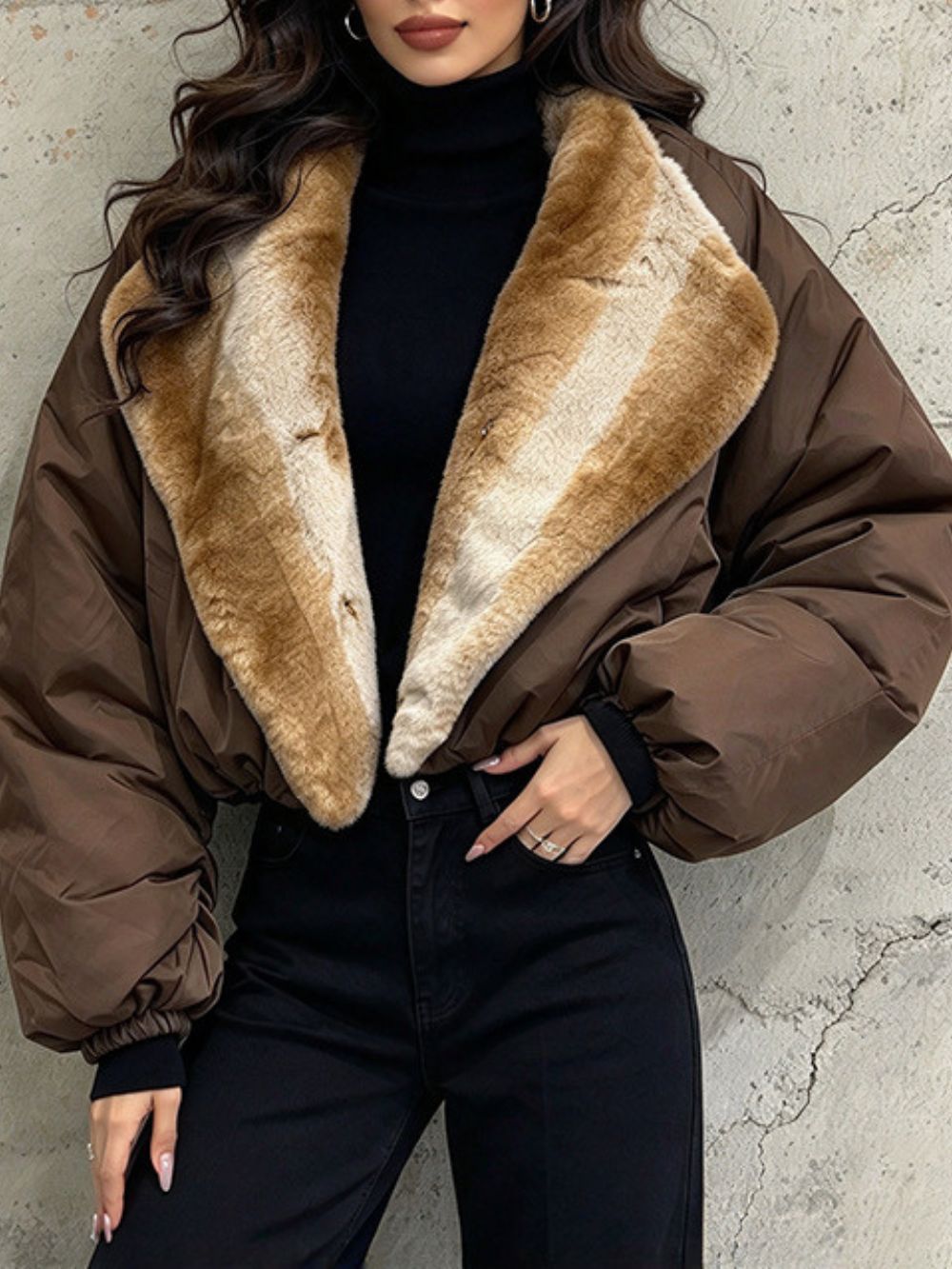 Myrna Brown Padded Jacket