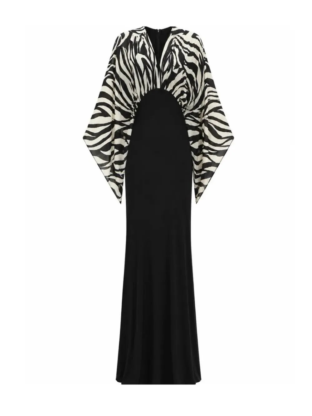 Zelmari V Neck Zebra Maxi Dress Flowering Girl