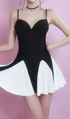 Fynn Black White Patchwork One-Piece Swimsuit Flowering Girl