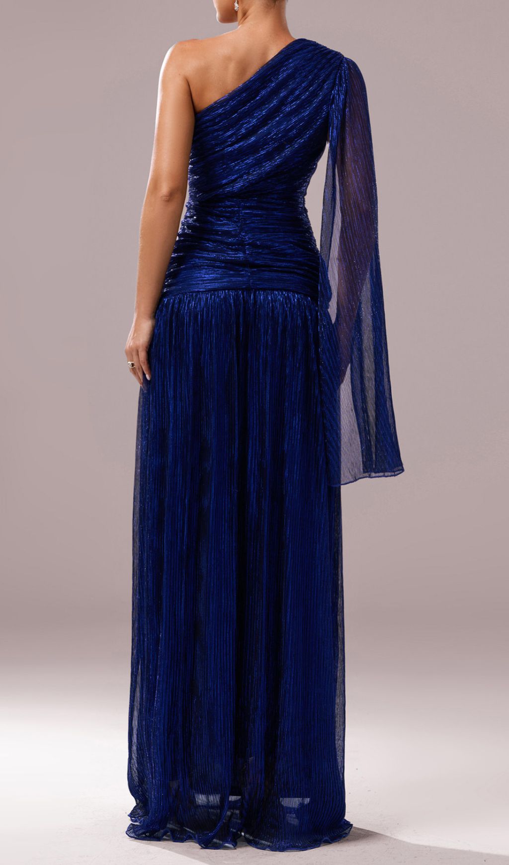 Fumiye One-Shoulder Slit Maxi Dress Flowering Girl