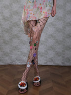 Martha Flower Embellished Tights Flowering Girl