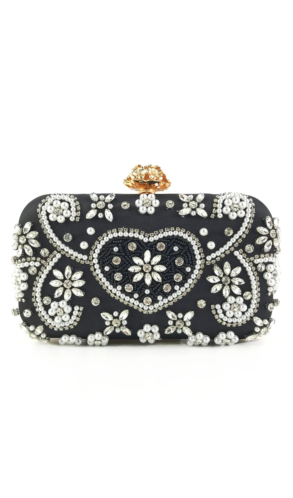 Anaya Beaded Diamonds Clutch Flowering Girl