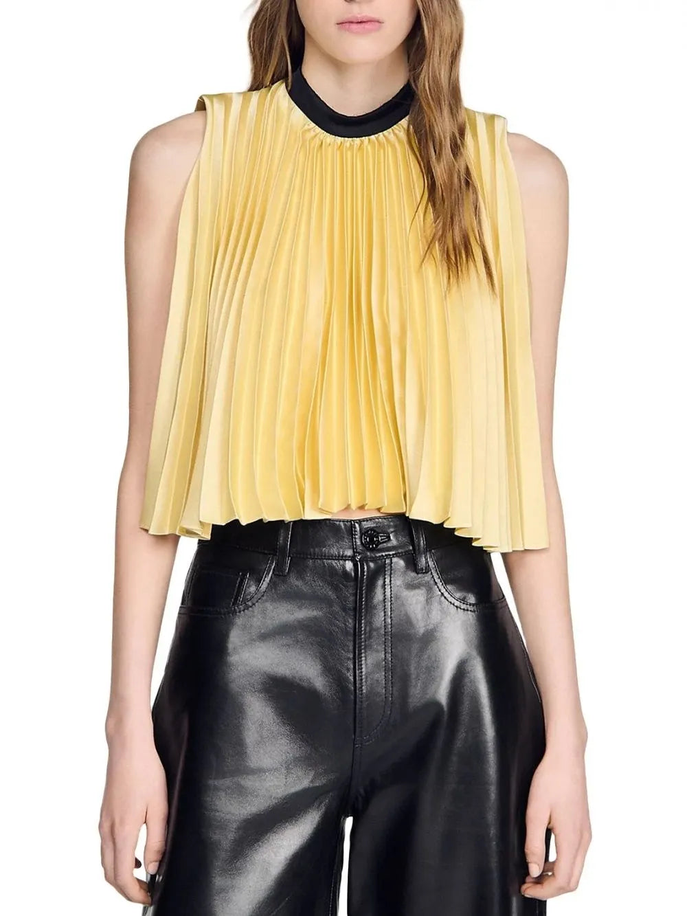 Pleated Tie Back Top Flowering Girl