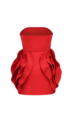 Ayat Strapless Flower Mini Dress Flowering Girl