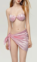 Darrah Pink Pearl Three-Piece Swimsuit Flowering Girl