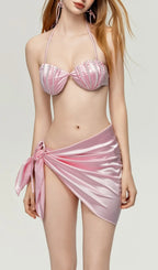 Darrah Pink Pearl Three-Piece Swimsuit Flowering Girl