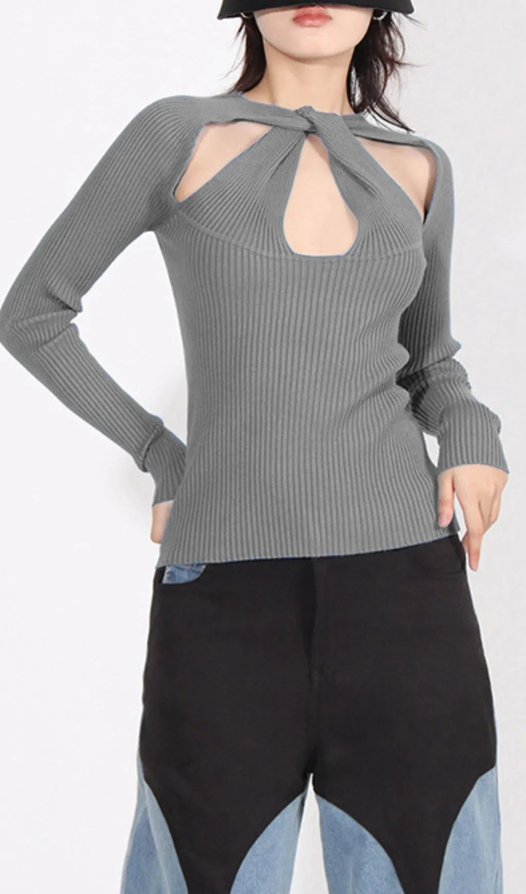 Ilana Long Sleeve Knit Top Flowering Girl