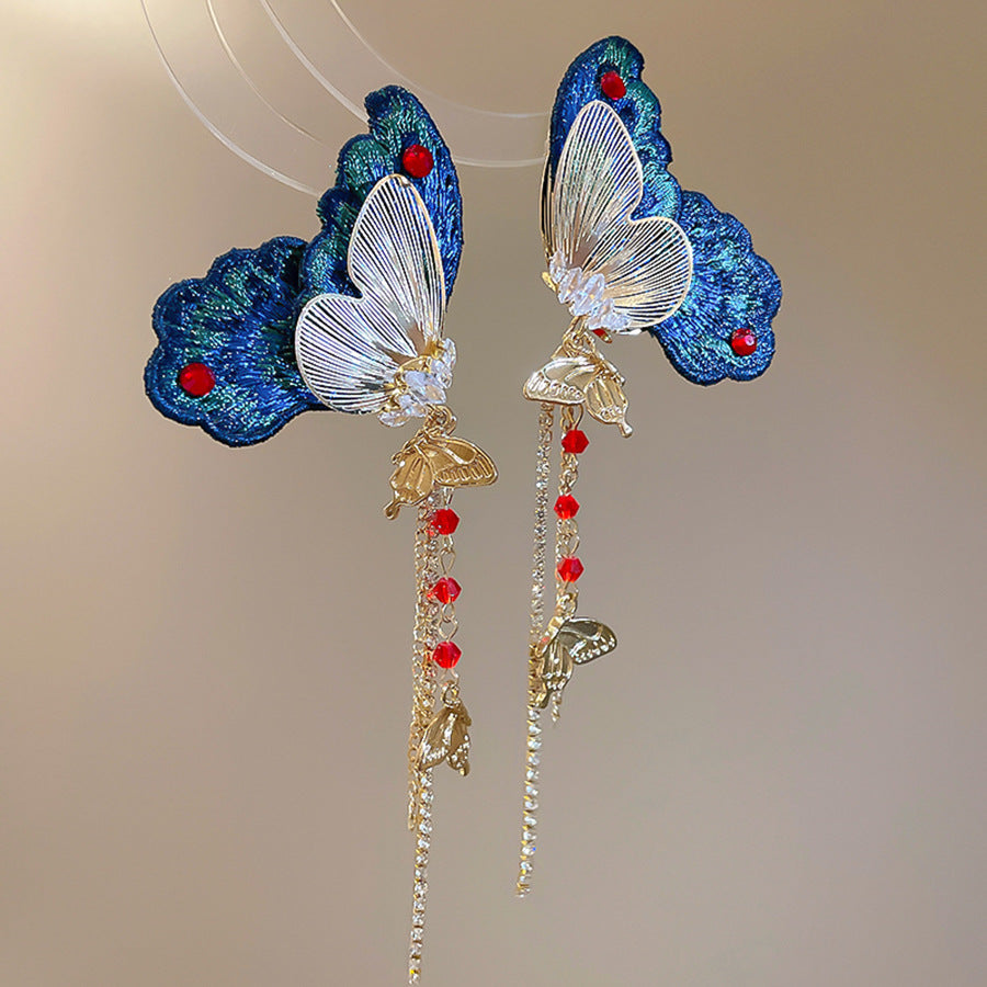 Greer Butterfly Earrings Flowering Girl