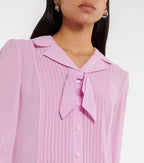 CHIFFON PINTUCKED BLOUSE Flowering Girl