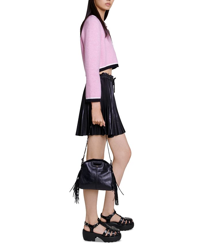 PLEATED FAUX LEATHER SKIRT Flowering Girl