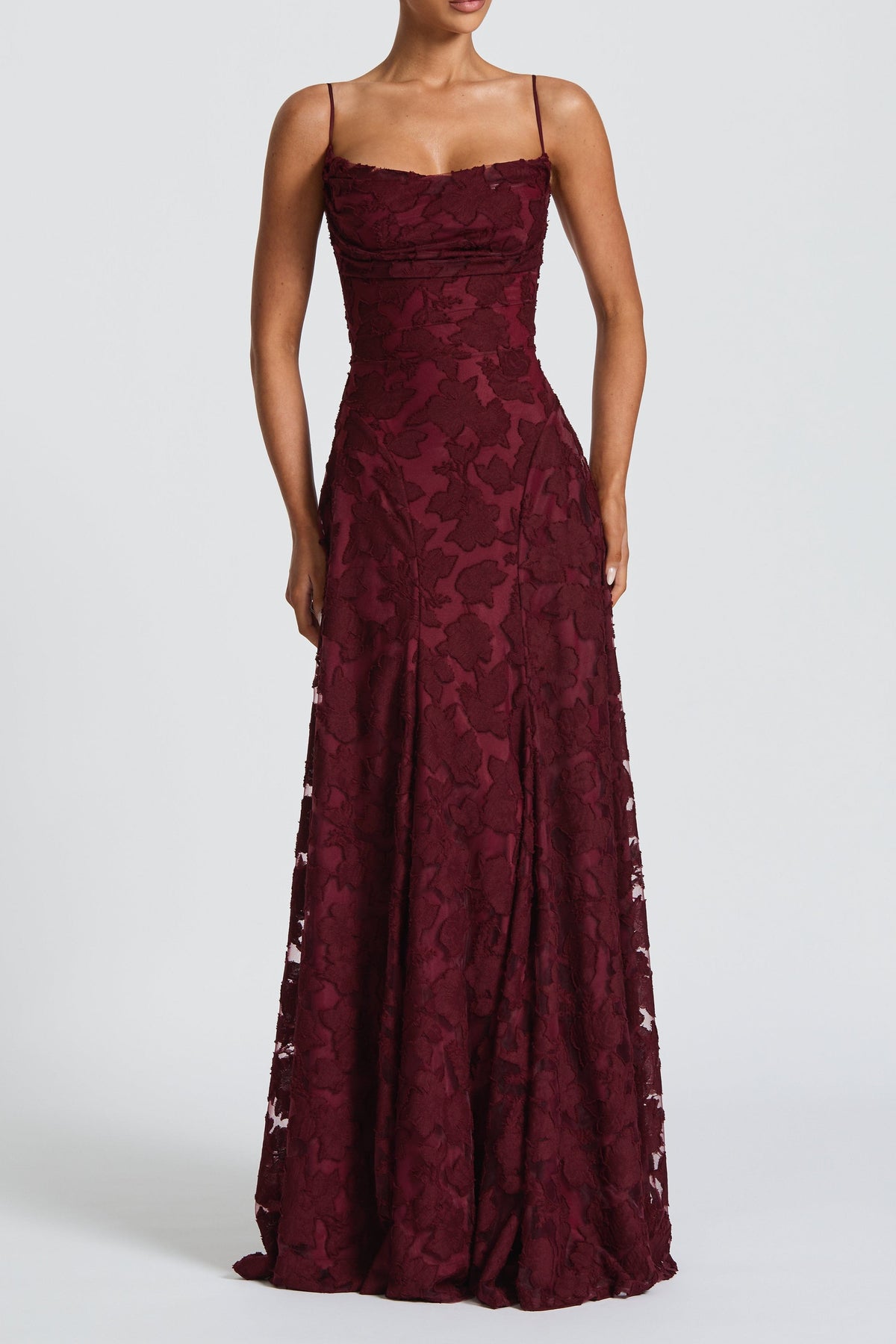 Francis Maxi Dress - Cherry Lacquer Flowering Girl