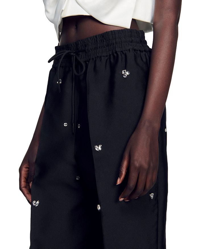 OVERSIZED EMBELLISHED TAFFETA PANTS Flowering Girl