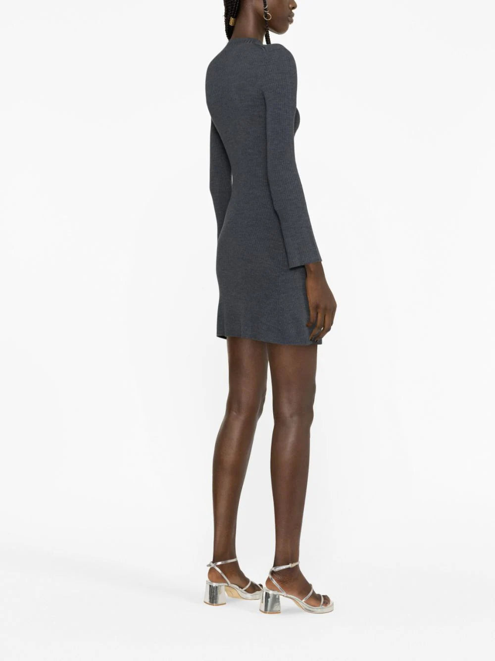EMBELLISHED RIBBED-KNIT MINI DRESS Flowering Girl