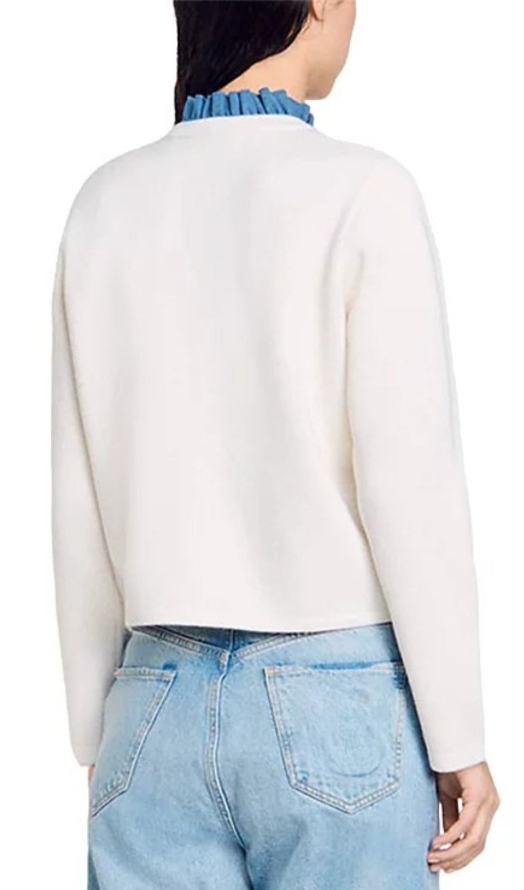 Meunier White Cardigan Flowering Girl