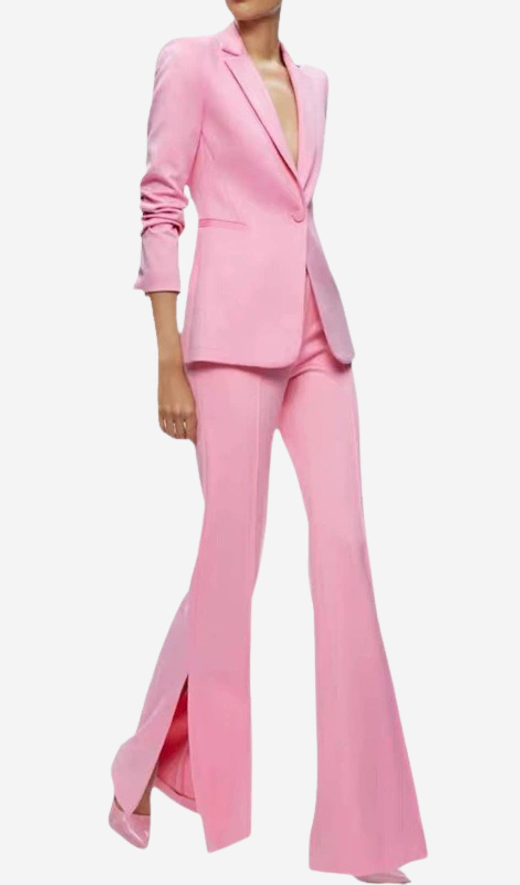 Gerardo Pink Blazer & Pants Set Flowering Girl