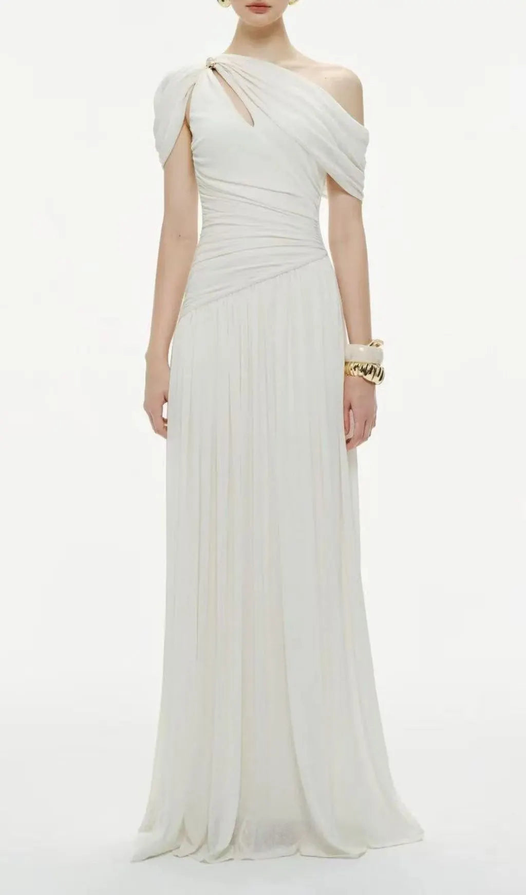 Joella Ruched Maxi Dress Flowering Girl