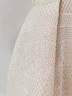 Teresa Beige A-Line Straight Across Neck Lace Mini Dress Flowering Girl