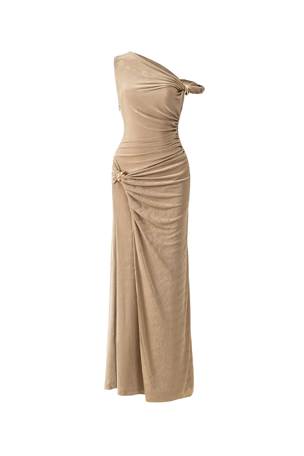 Deline Sheath Gathered Spandex Ankle Length Dress Flowering Girl