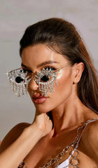 Morrissey Rhinestone Fringe Sunglasses Flowering Girl