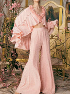 Malaya Embellished Two-Piece Set Flowering Girl