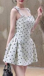 Lidya Dot Mini Dress Flowering Girl