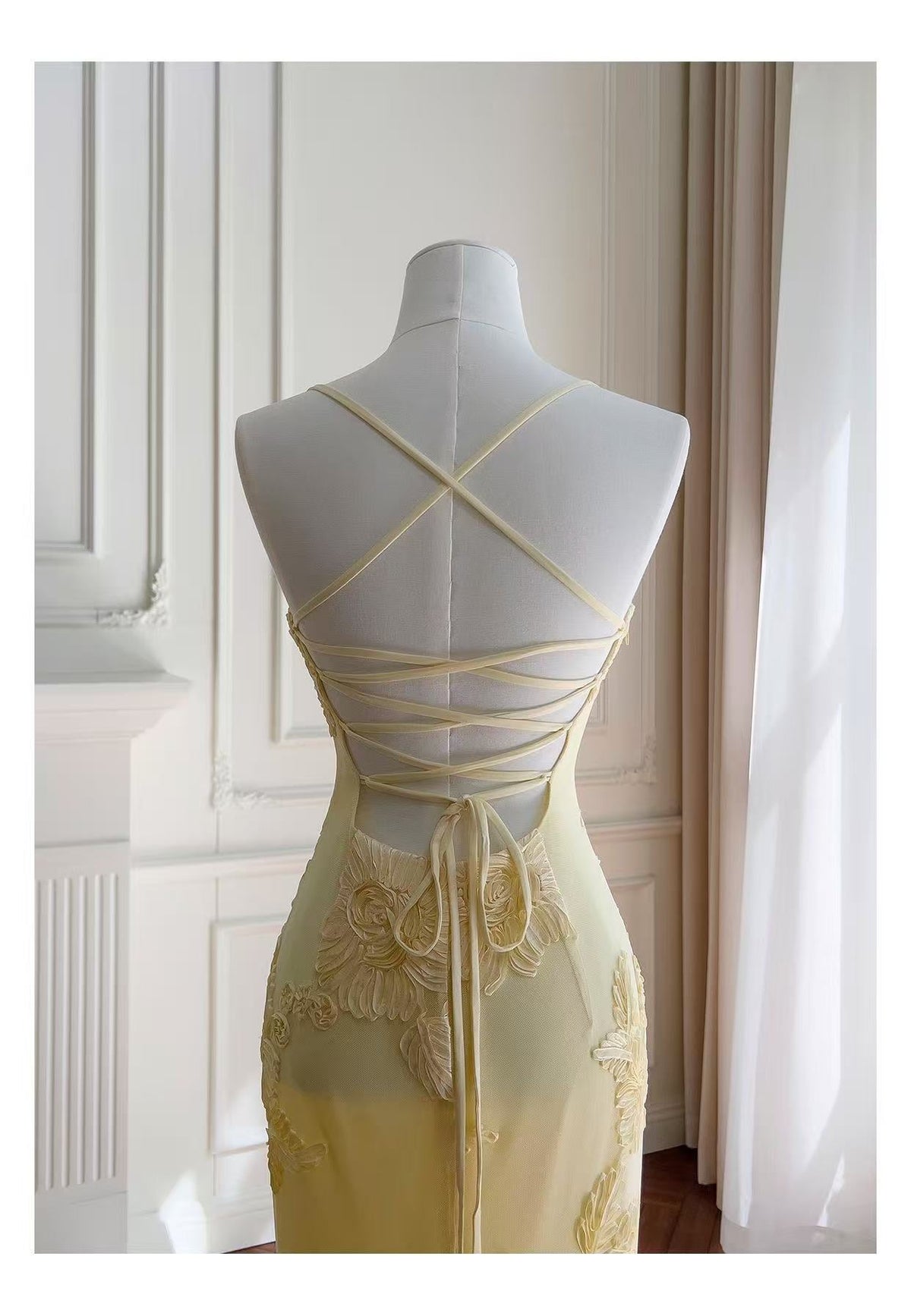 Nefertiti Maxi Dress - Lemon Flowering Girl