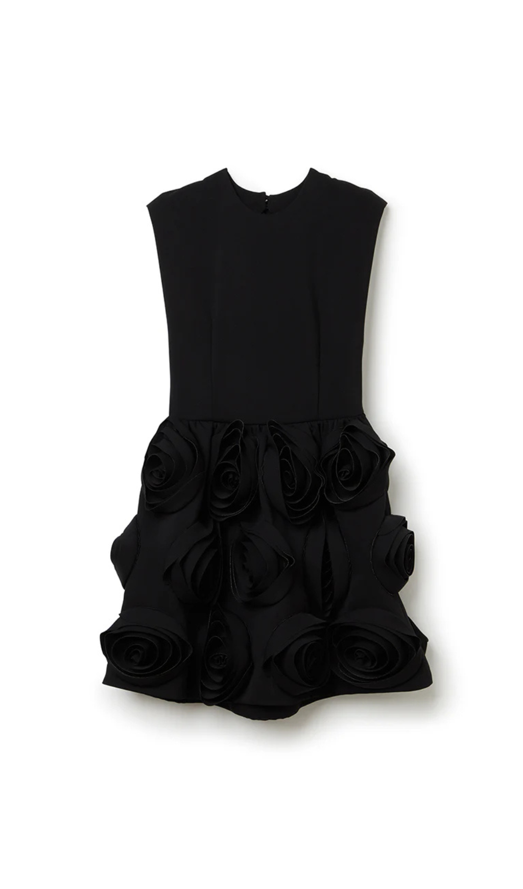 Xaviera Rose Applique Mini Dress In Black Flowering Girl