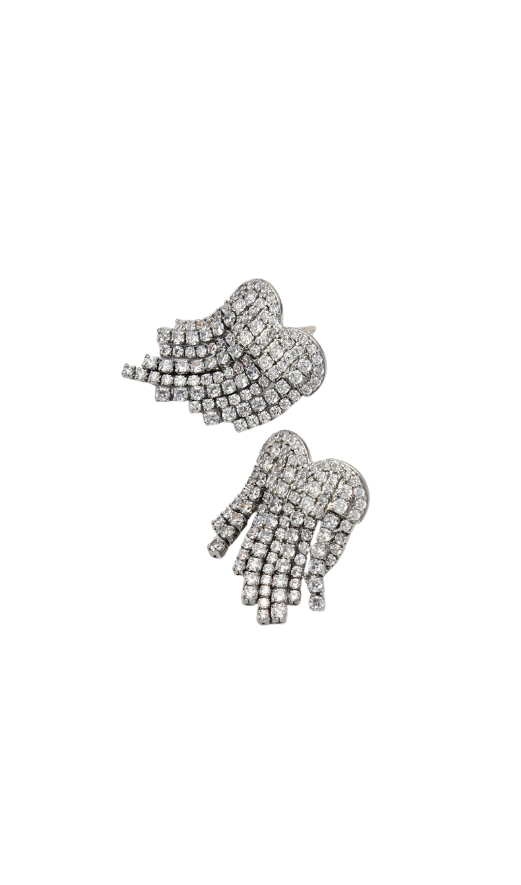 Heart Tassel Earrings Flowering Girl