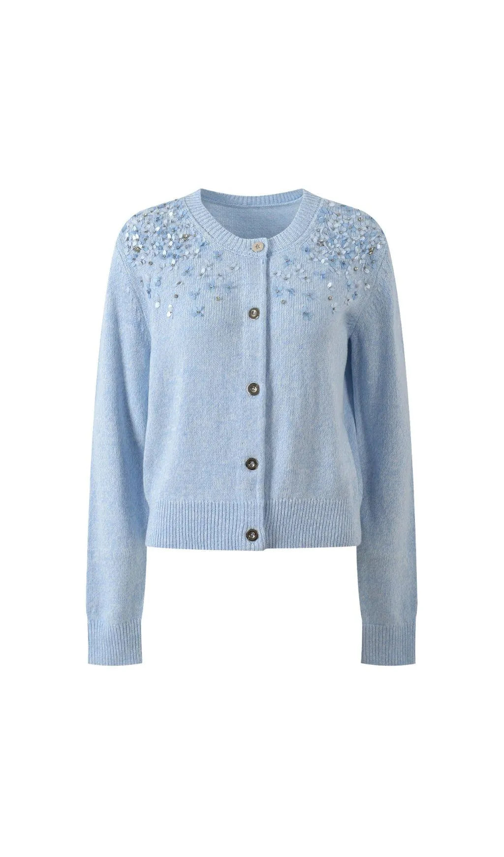 Heron Embellished Knit Cardigan Flowering Girl