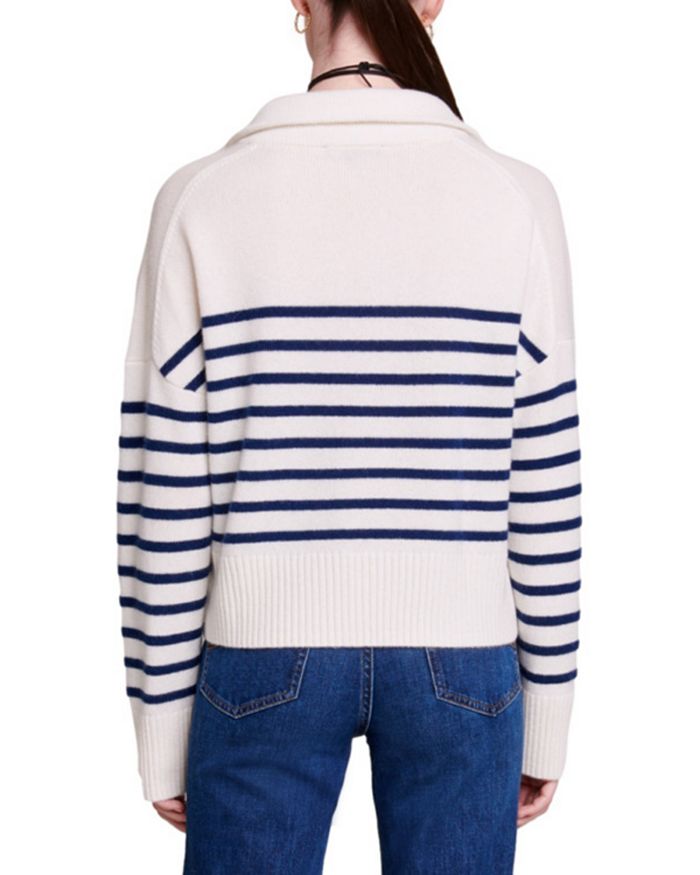 COLLARED STRIPED SWEATER Flowering Girl