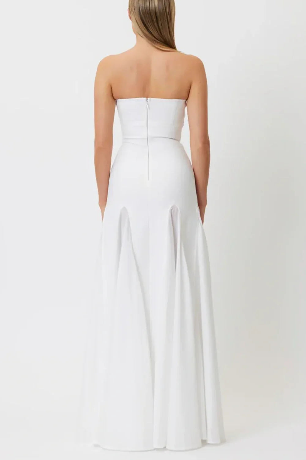 Dimiya Strapless Mesh Maxi Bandage Dress Flowering Girl