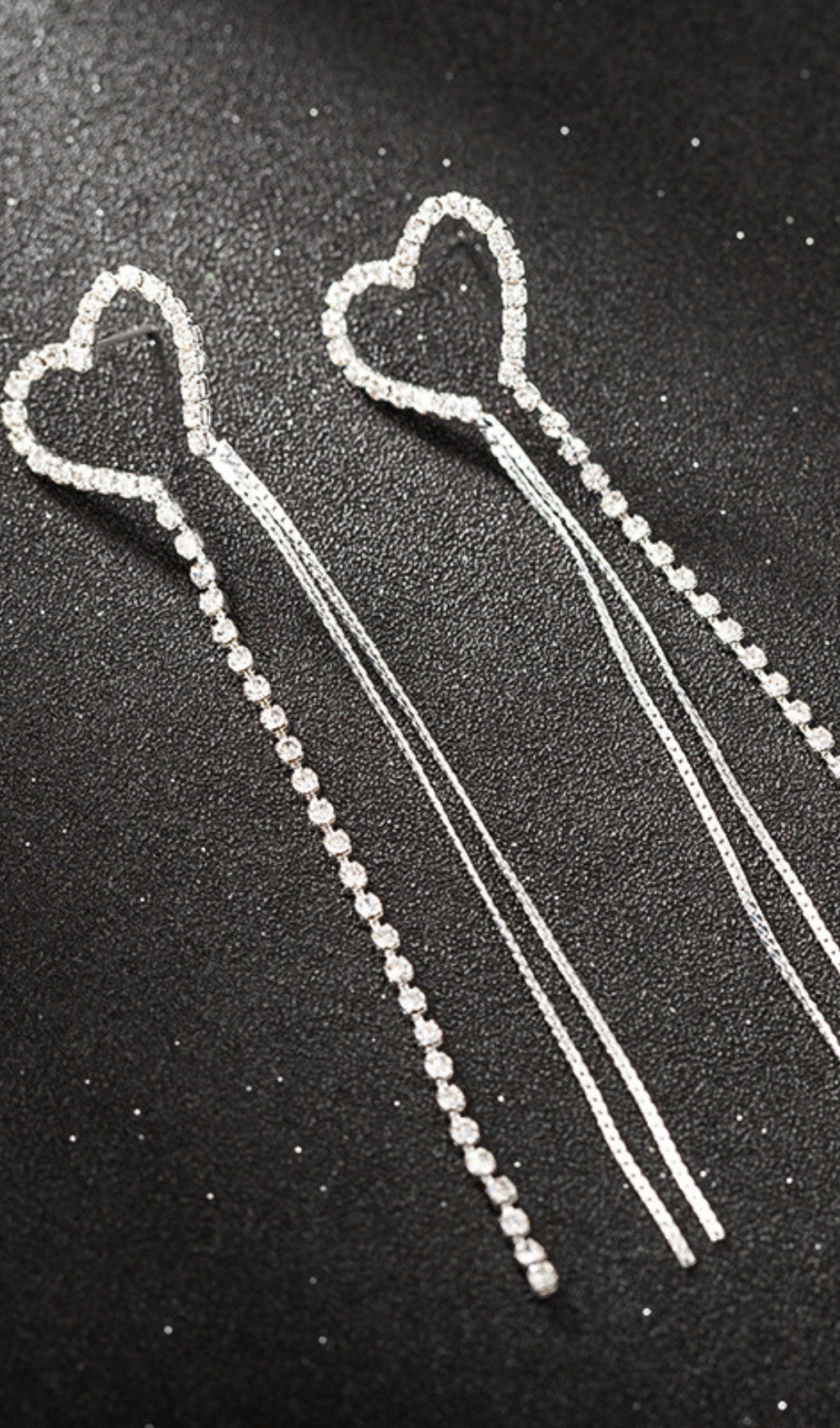 Silver Chain Tassel Earrings Flowering Girl