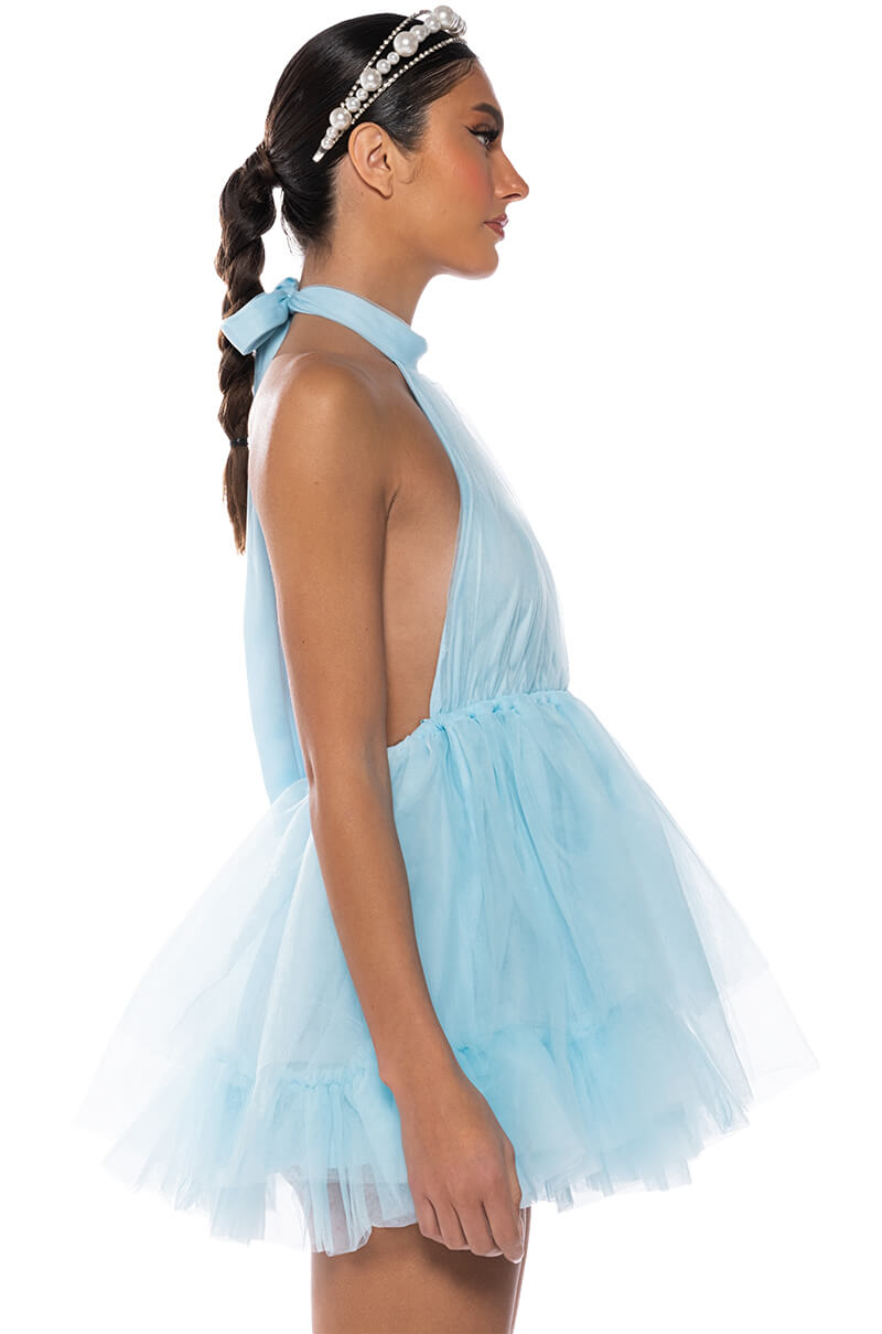 Darling Diva Tulle Halter Mini Dress Flowering Girl