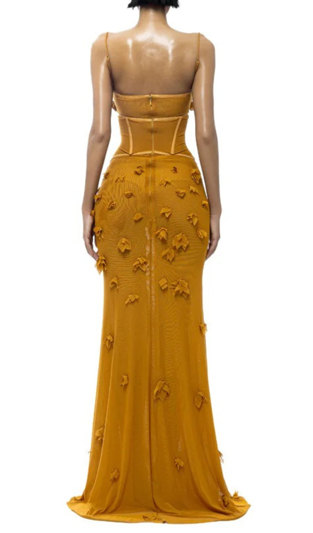 Carys Strappy Petal Maxi Dress Flowering Girl