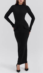 Buchanan Black Turtleneck Maxi Dress Flowering Girl