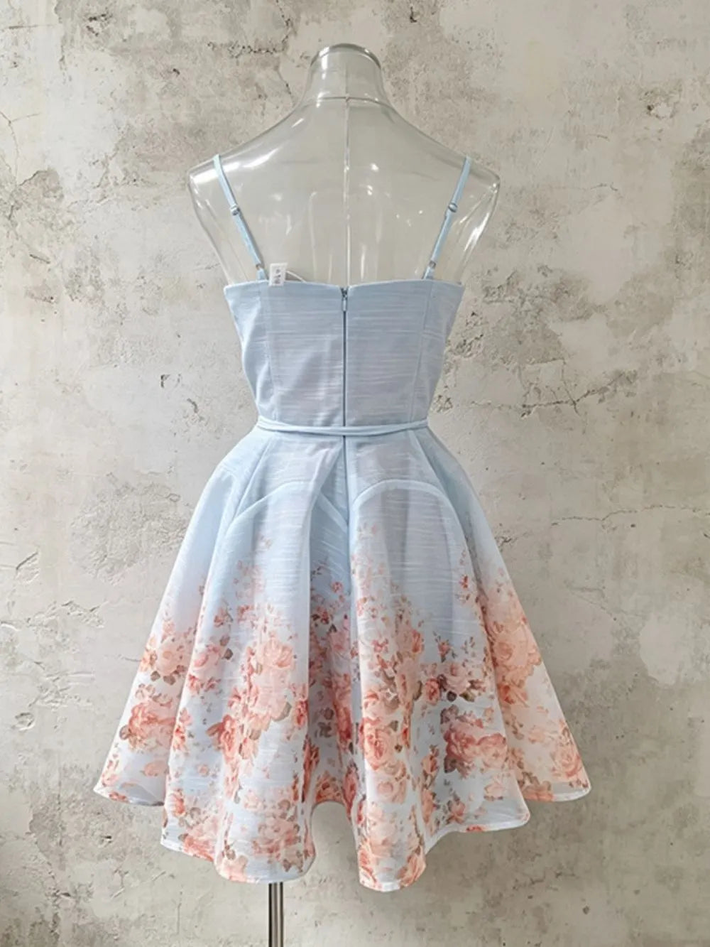 Mardi Spaghetti Floral Mini Dress Flowering Girl