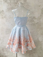 Mardi Spaghetti Floral Mini Dress Flowering Girl