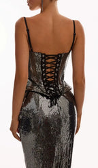 Kali Strappy Sequin Maxi Dress Flowering Girl