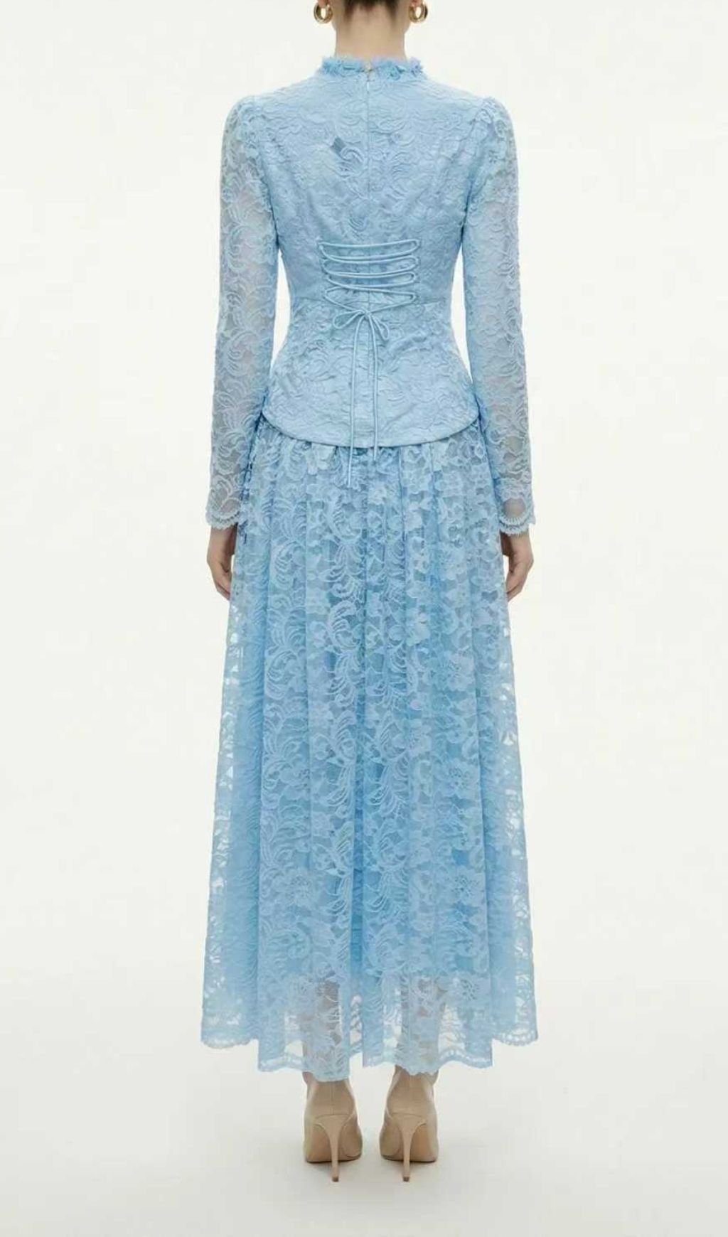 Kaylynn Lace Long Sleeve Two-Piece Set Flowering Girl