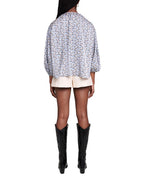 LOOSE-FITTING SATIN BLOUSE Flowering Girl